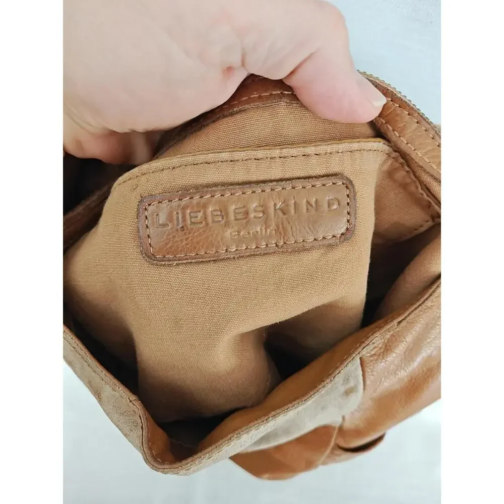 Anthropologie Liebeskind‎ Berlin Brown Leather Jeany Hobo Bag Purse Tote - Picture 6 of 12